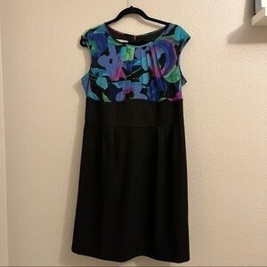 COPY - Multi-Color Floral Print Cap Sleeve Dress